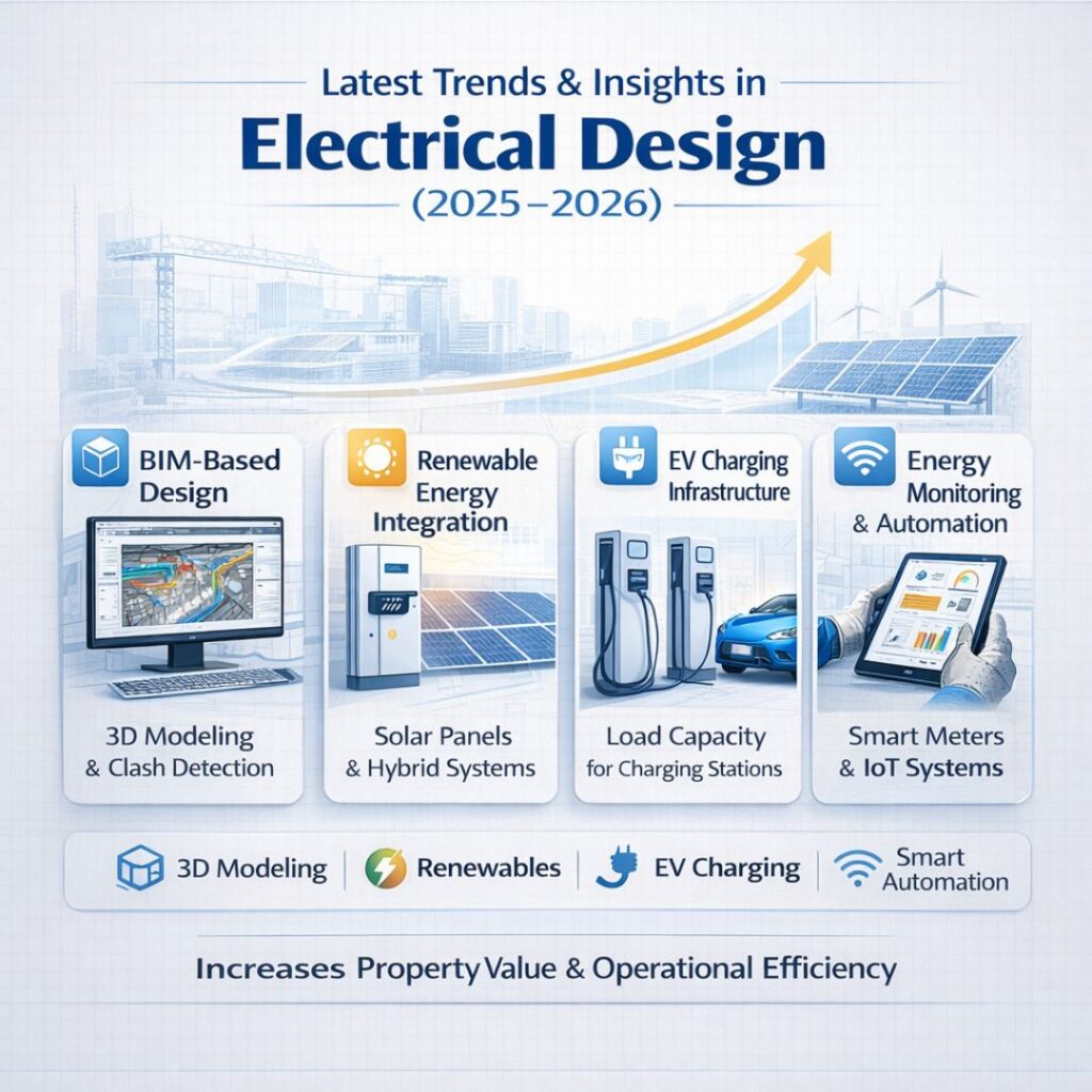 electrical services design in construction projects