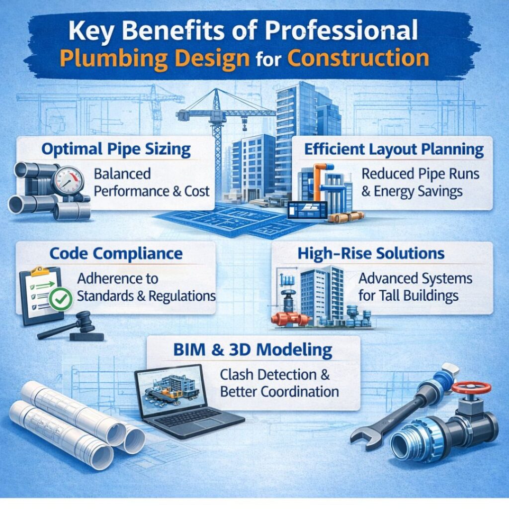 plumbing design for construction